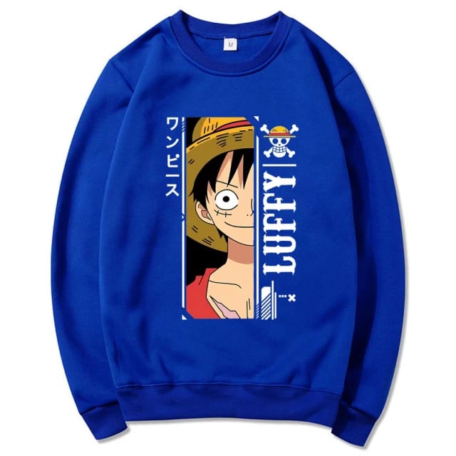 LUFFY SWEATER CRAWNECK || SWEWTER BASIC || SIZE M - L - XL ( Pria &amp; Wanita )