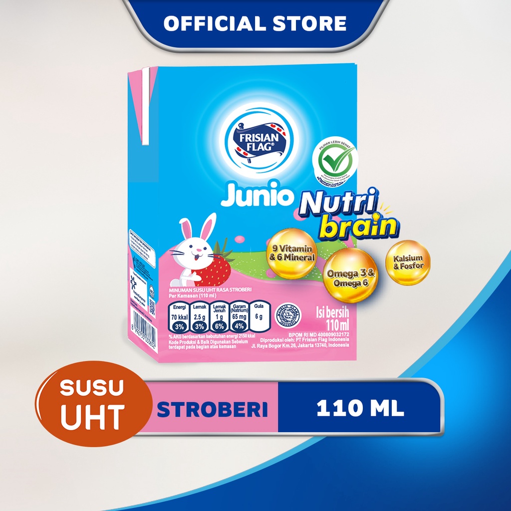 Frisian Flag Omega Strawberry 115ml