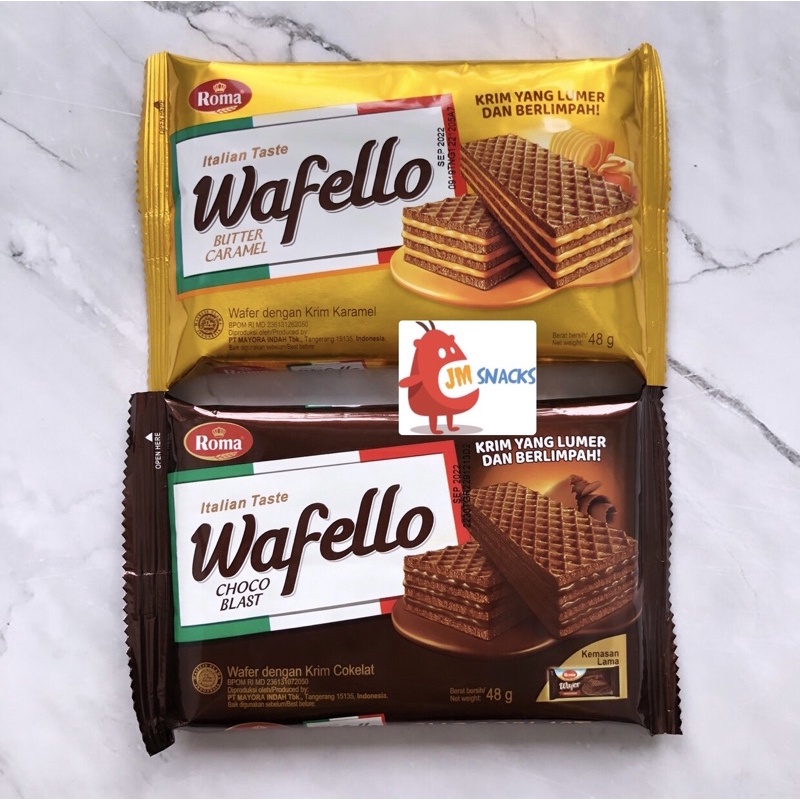 

[PROMO!!] Wafello Wafer Italia 48gr - roma wafer nikmat enak termurah diskon