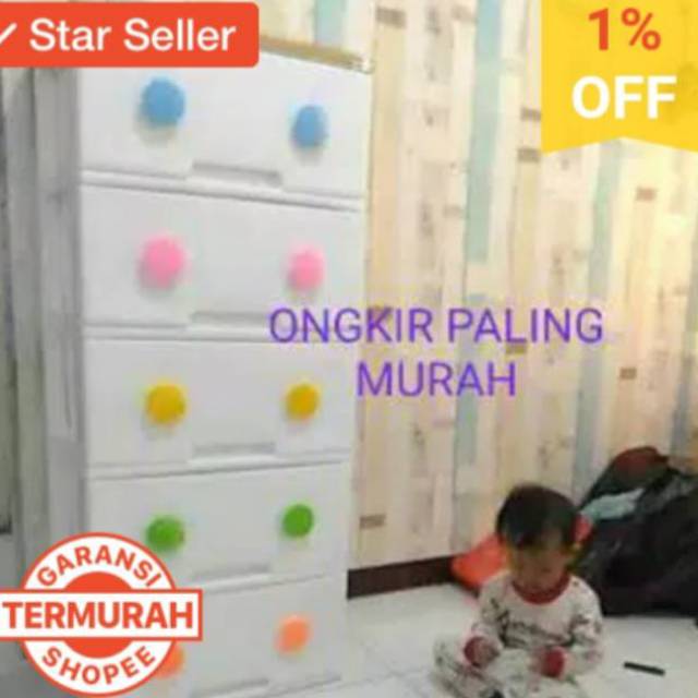Lemari Plastik Rovega 5 susun