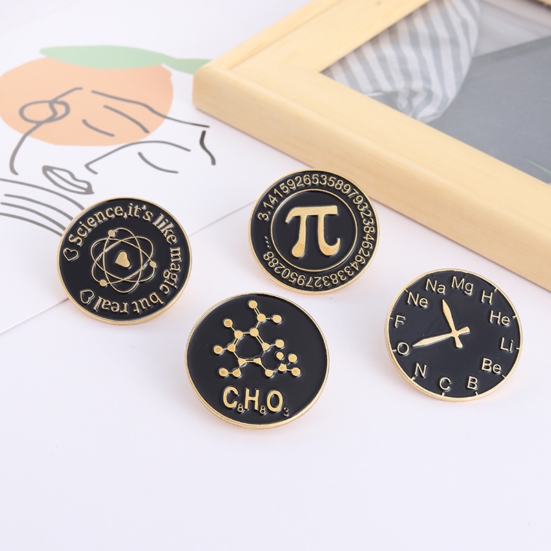 Bros Pin Enamel Desain Science Is Real Magic Element Kimia Untuk Anak