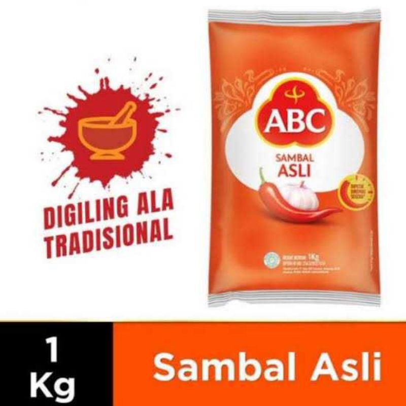 

BSM | TERMURAH ABC Sambal Asli Refil 1Kg / Sambal Asli ABC / Sambal ABC 1 Kg