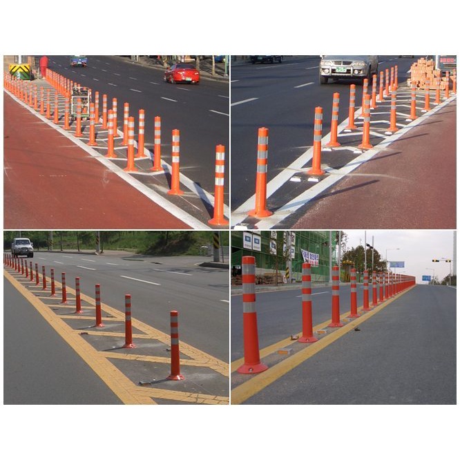 Stick Cone / T Top Bollard Rubber / Pembatas Jalan Karet Tonata