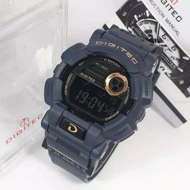 Jam Tangan Original Digitec Water Resist Renang - Biru