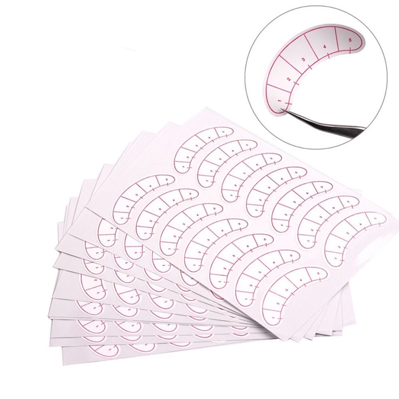 Funmix / Navina Mapping Tools Eyepatch / Eyepatch Sticker bulu mata  / stiker mata  7 pasang sticker label mapping eyepatch untuk eyelash extension