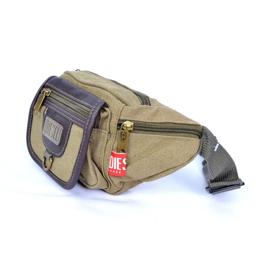 Waist Bag Pria - Tas Pinggang Pria Diesel Import 7602-2