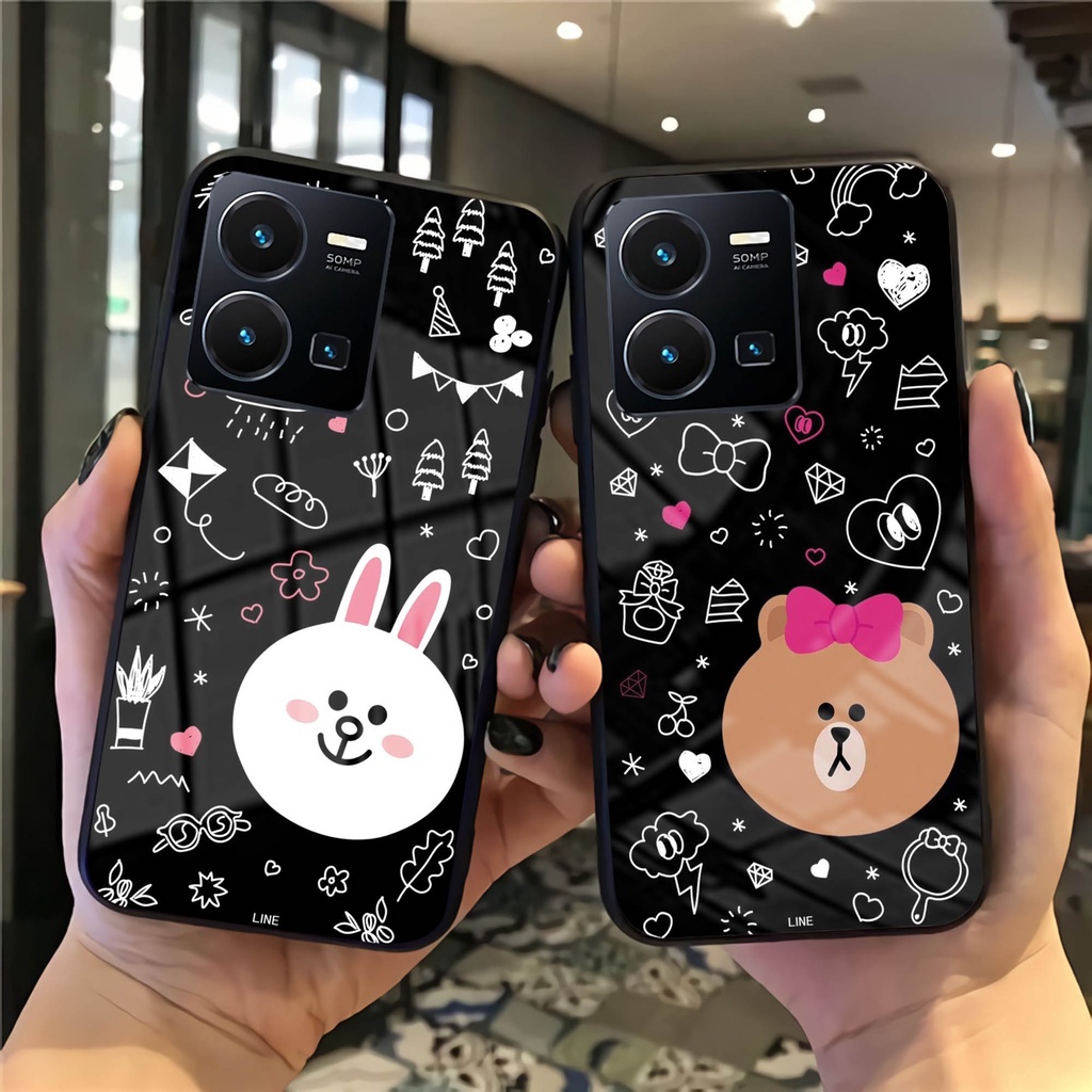 Softcase Glass VIVO Y35 2022 - GK29 - Case HP VIVO Y35 2022 - Case VIVO Y35 2022 - Kesing HP VIVO Y3