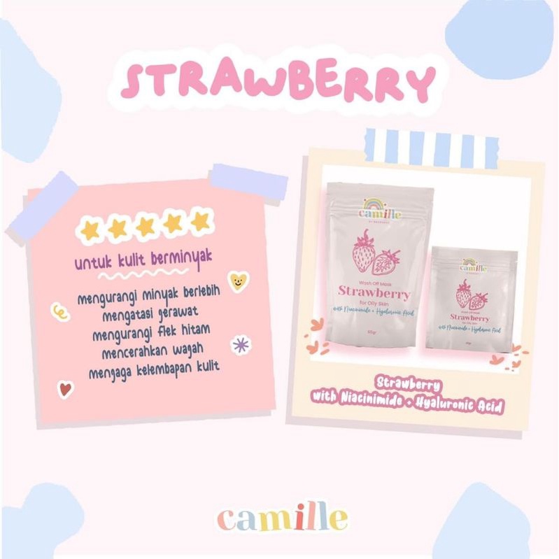 CAMILLE Beauty Masker Wajah Perawatan Wajah Ber Jerawat-By Nadshavv Original Masker Camile Mask Mask