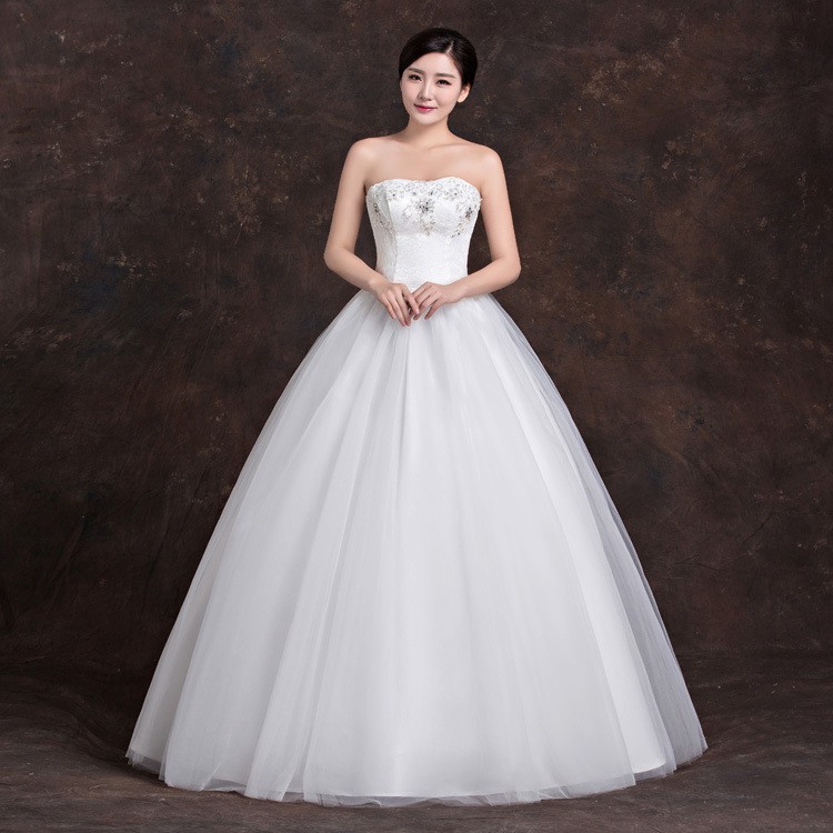 WD-07 gaun pengantin wedding dress lace putih import high quality