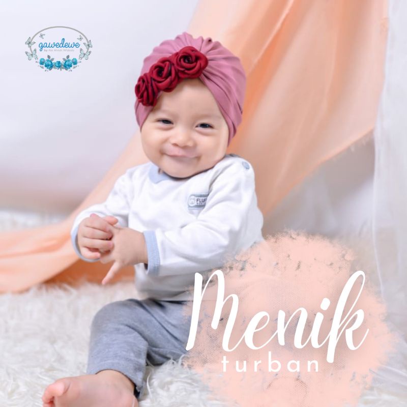 Menik Turban | Turban Anak Turban Baby Turban bayi Turban anak perempuan Turban Newborn Turban Bunga