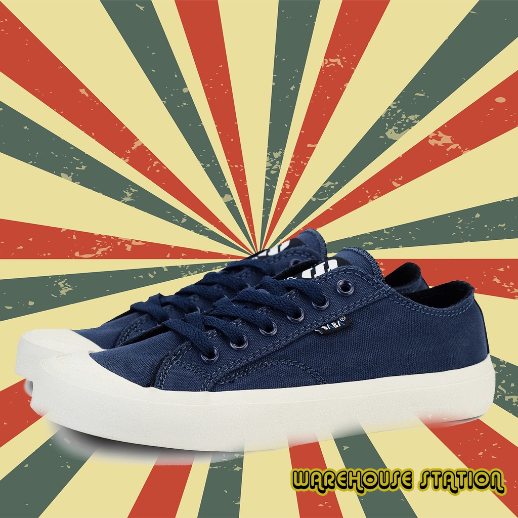 SABA Basic Low Navy - Sepatu Sneakers Casual Pria Wanita