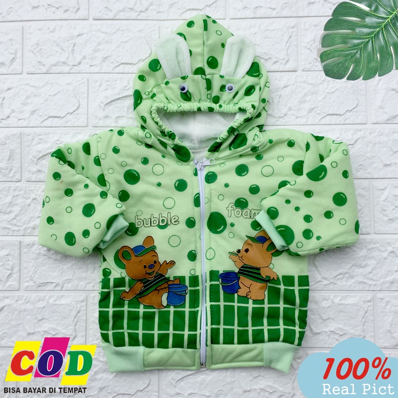 Ana Baby - Jaket Bayi Mantel Bayi Tebal Jaket Bayi Kuping Usia 0-6 Bulan