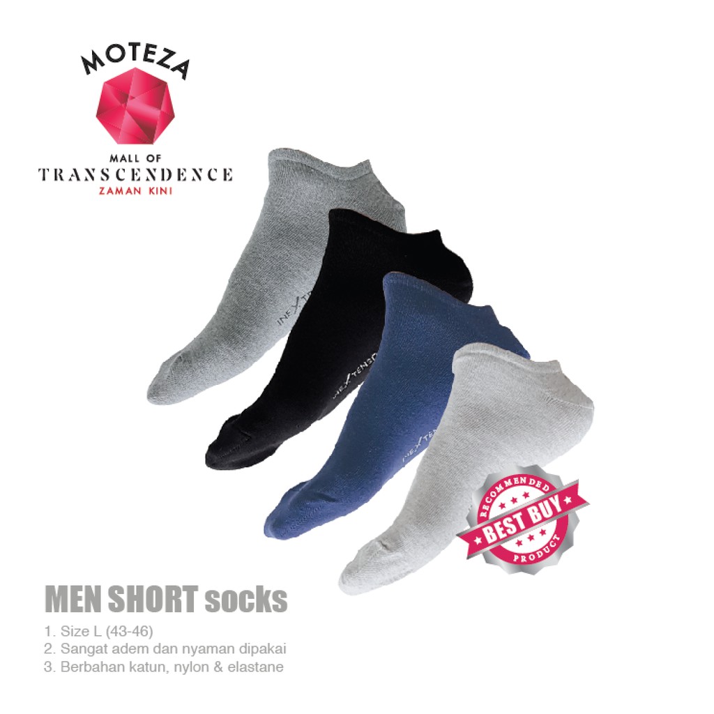 Moteza Kaos Kaki Pendek Pria / Short Men Socks Semata Kaki - PREMIUM Size 39-42 / 43 - 46