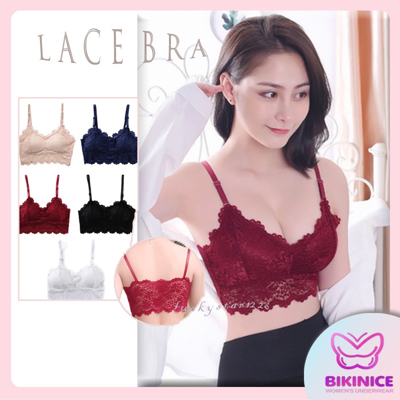 Gadis pakaian dalam Lace Bra Sexy Tanpa Kawat Bra Import Premium Asian Style No Steel-ring Top Sexy Fashion Women Push Up 6688