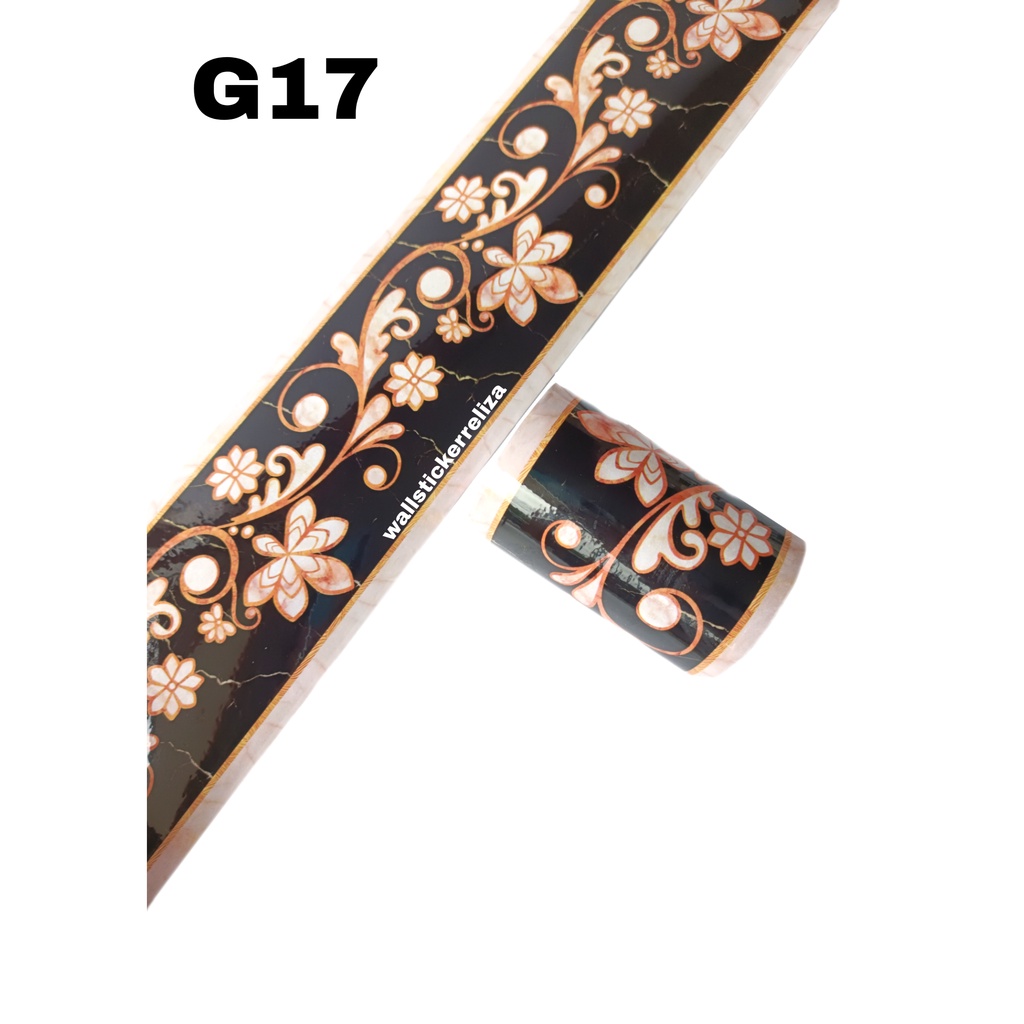 RELIZA WALL BORDER GLOSSY WBS 10 CM X 10 M  WALLBORDER LIST TEMBOK G17