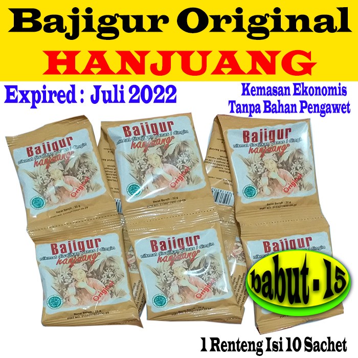 

tradisional-minuman- bajigur hanjuang original renteng isi 10 sachet minuman instan rempah -minuman-