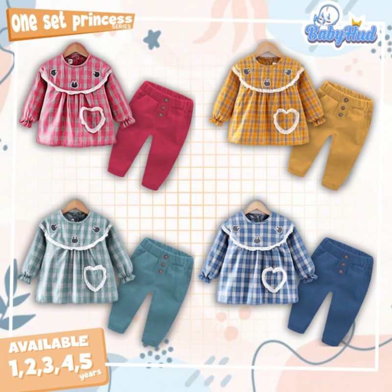 Afsheenastore One Set Princess By Babyhud / Ready Size 2