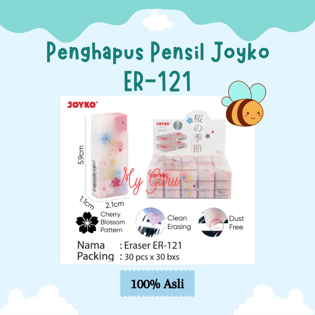 

[PCS] PENGHAPUS PENSIL / ERASER JOYKO ER-121 MOTIF SAKURA