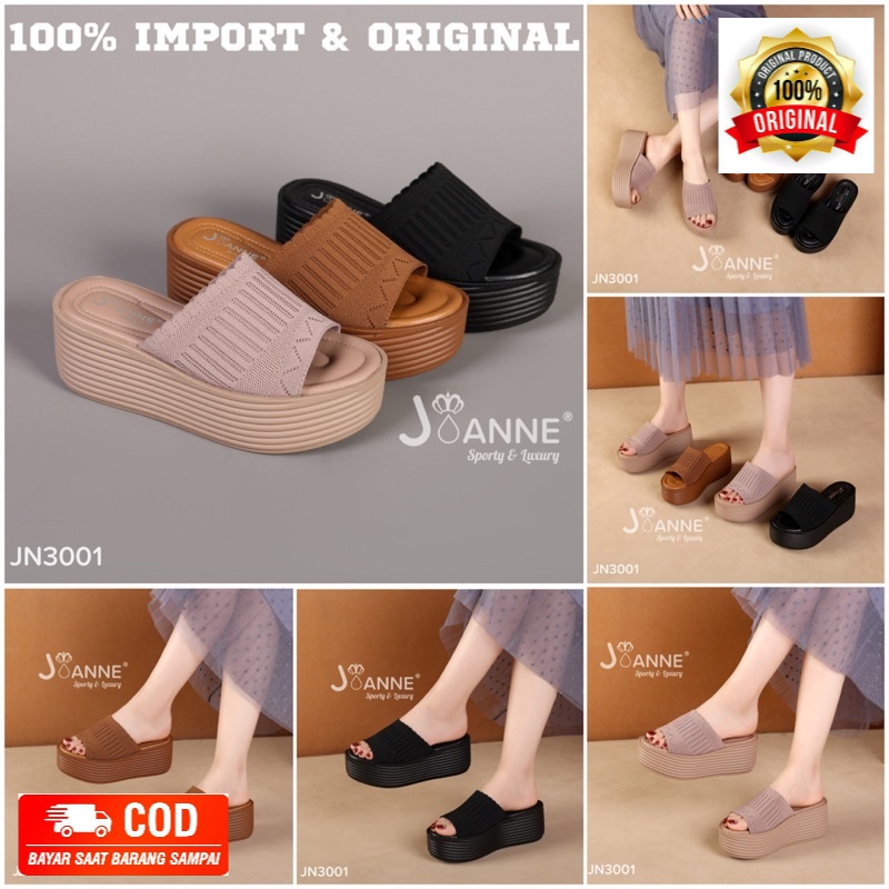 RESTOCK [ORIGINAL] JOANNE Wedges Sandals Sepatu Wanita #JN3001