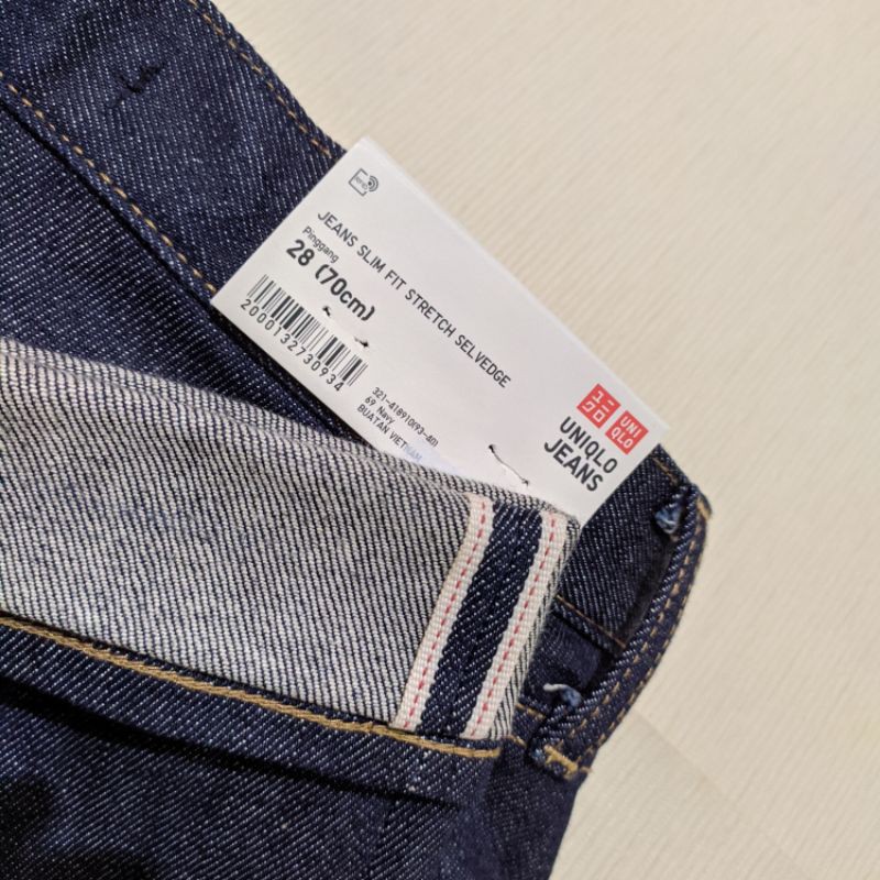 harga celana jeans uniqlo selvedge