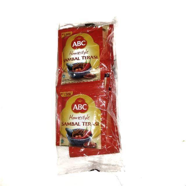 

Sambel terasi abc sachet (10bungkusx20gr)