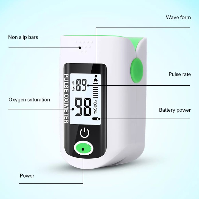 Fingertip pulse oxymeter SpO2 oximeter akurat pengukur kadar oksigen