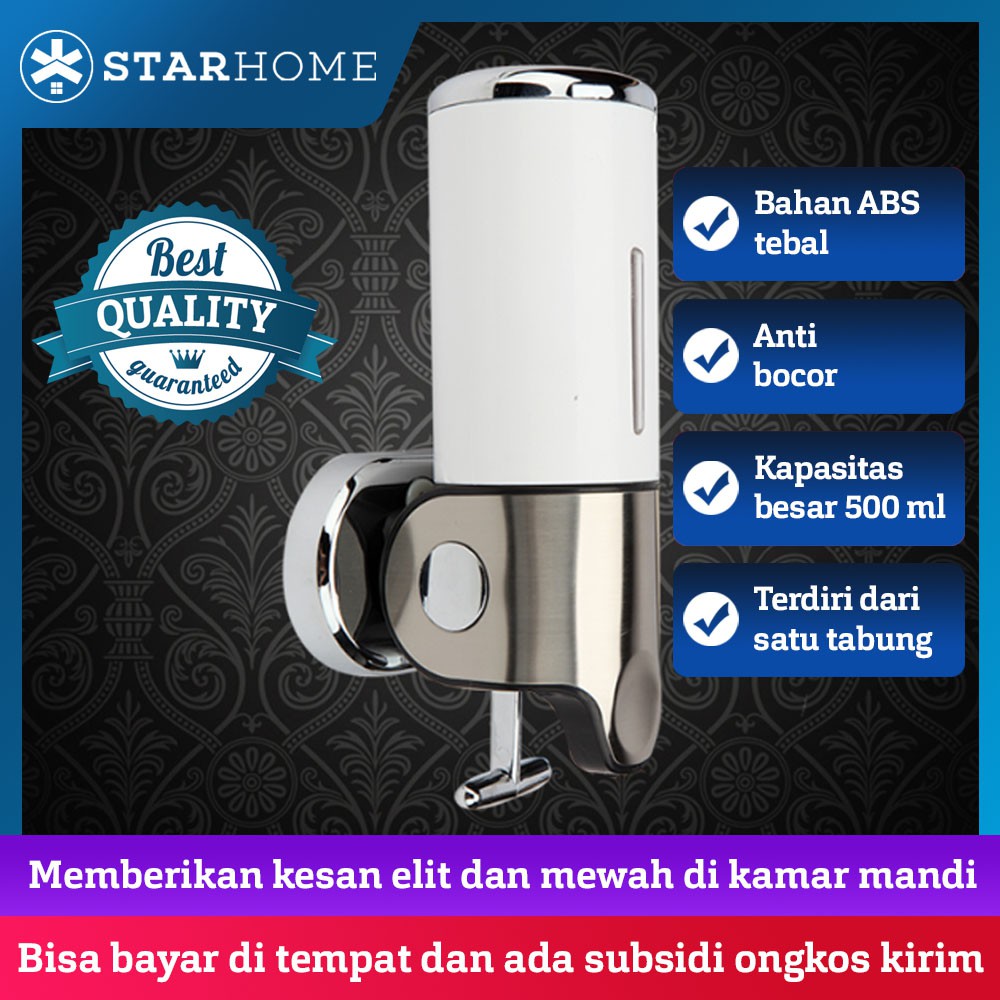 StarHome Dispenser Sabun Cair 500 ml dapat Dikunci - Tempat Sabun Cair Tabung