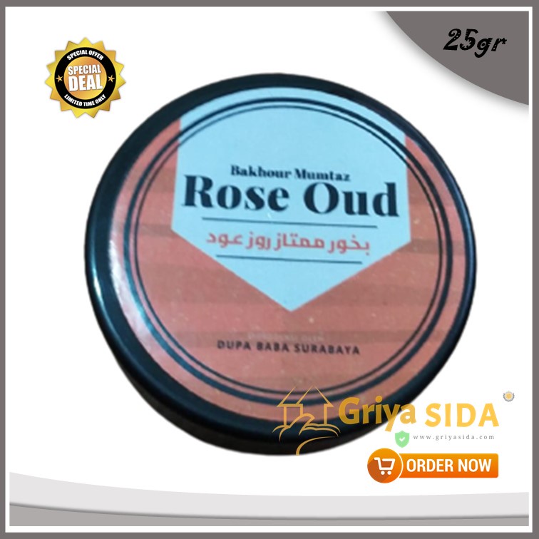 Dupa bukhur rose oud 25gr premium buhur baba gahru Dupa Bakour Arab Pengahrum Ruangan PROMO