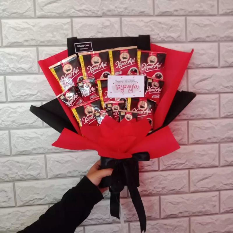 

buket bouquet coffee kopi murah gift kado hampers ultah ulang tahun sempro wisuda graduation anniversary
