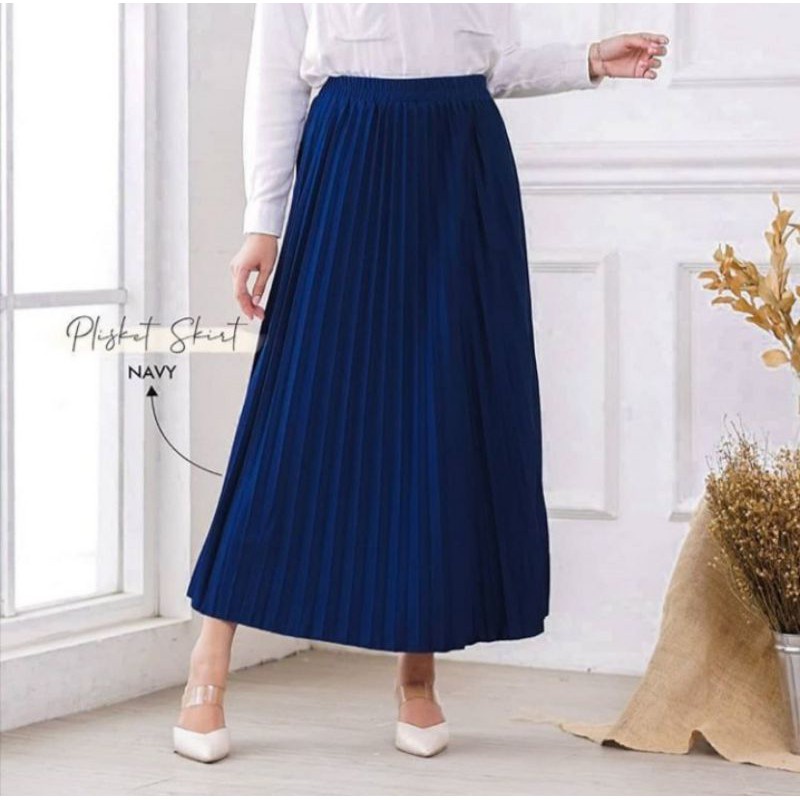 ROK PLISKET DEWASA / ROK PLISKET / ROK PEREMPUAN / BAWAHAN WANITA / ROK KLOK
