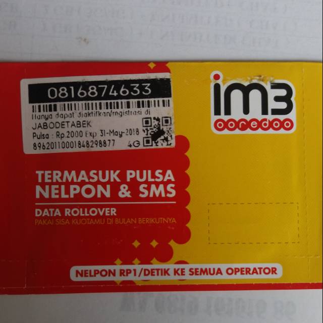 KARTU PERDANA NOMOR CANTIK INDOSAT 10 DIGIT