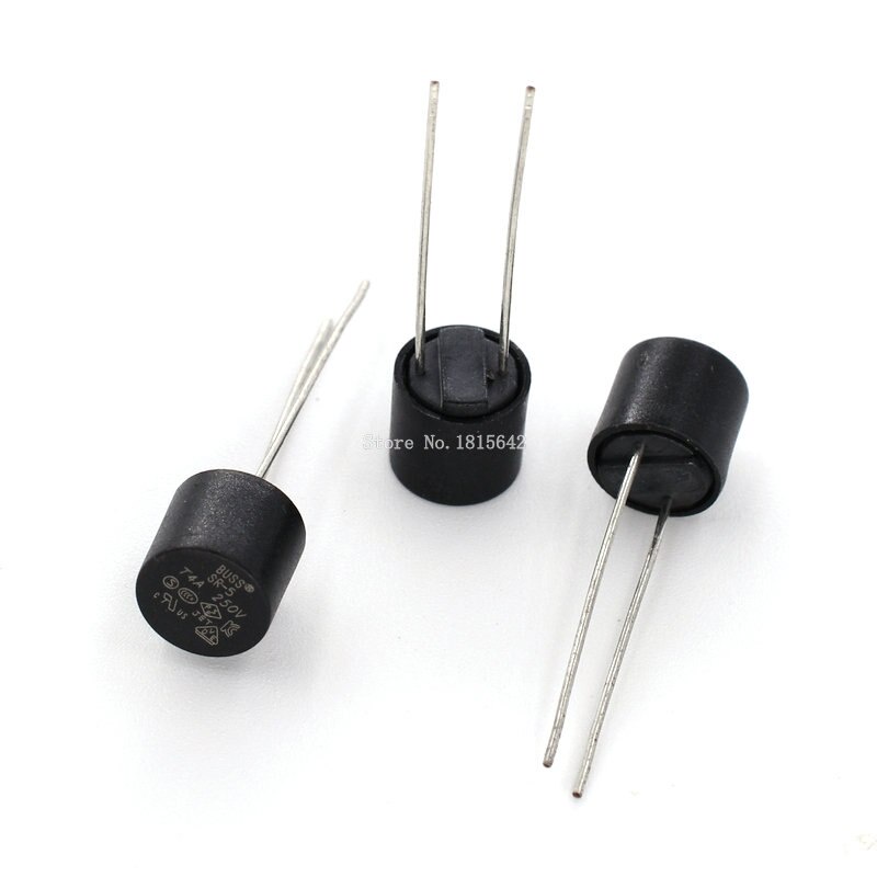 20pcs / Lot Sekering Silinder 4a 250v Slow Blow T4A Sr-5 2 Pin