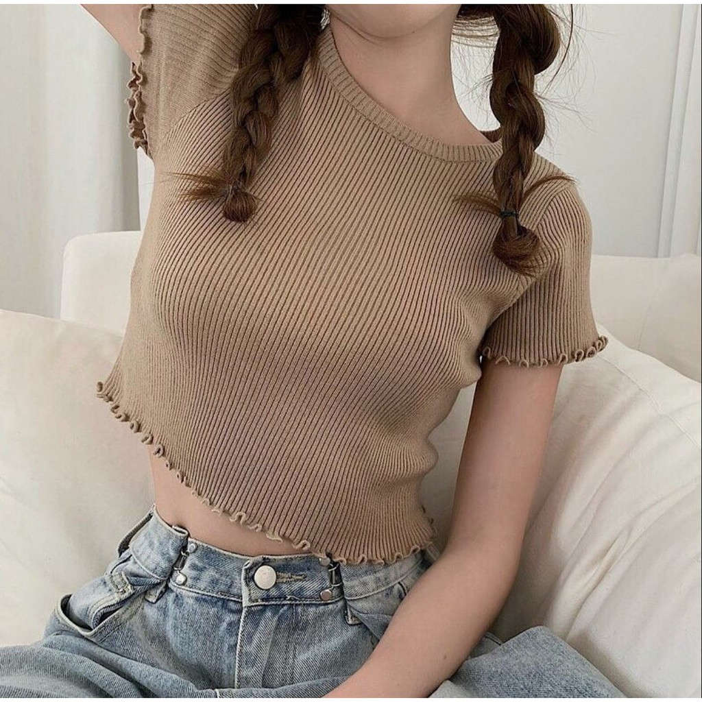 Blouse vitop crop  - Thejanclothes