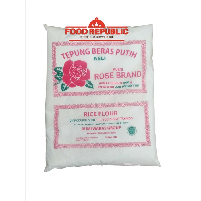 

Ds11D0 Tepung Beras Murni Rose Brand 500 Gr - Rose Brand Rice Flour Halal Mui G6040B