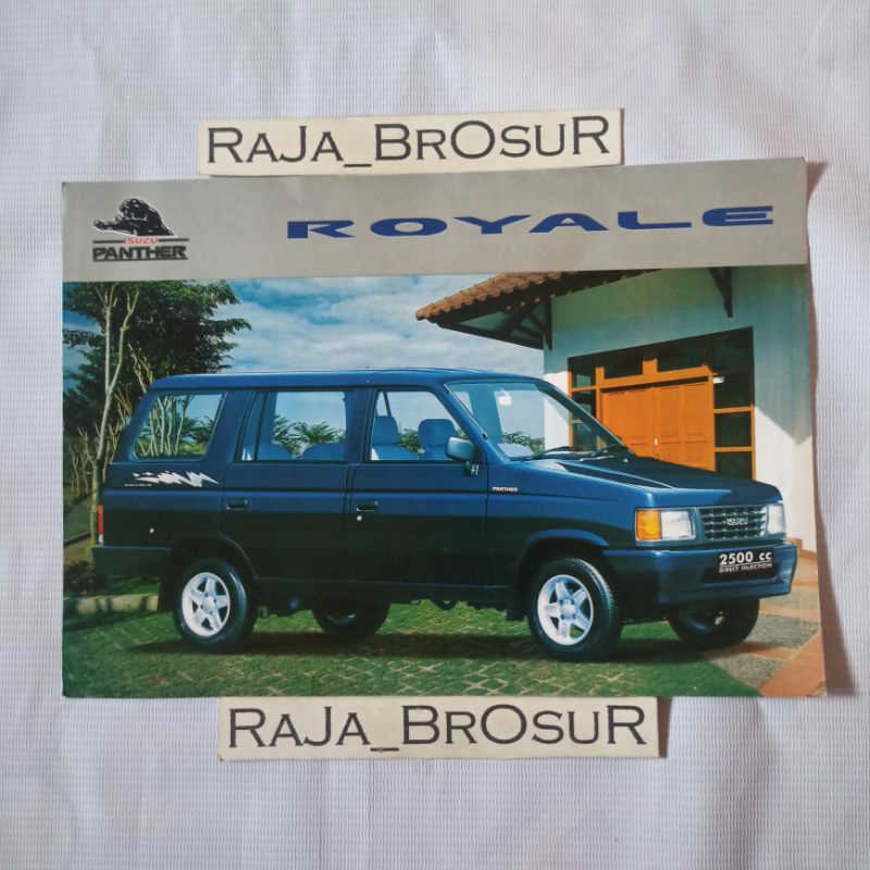 Poster brosur jadul lawas Isuzu Panther Royale