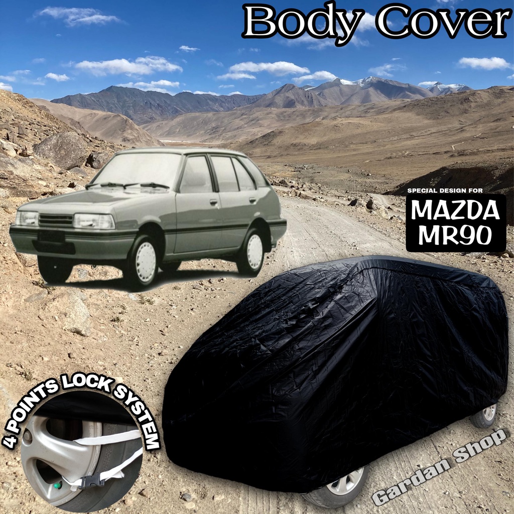 Sarung Mobil MAZDA MR90 Hitam POLOS Body Cover Mazda Mr90 Full Black