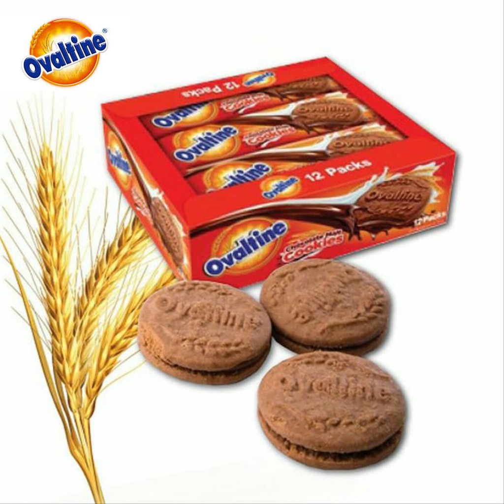 

TERMURAH OVALTINE COOKIES CHOCOLATE MALT isi 12 kue coklat impor enak banget