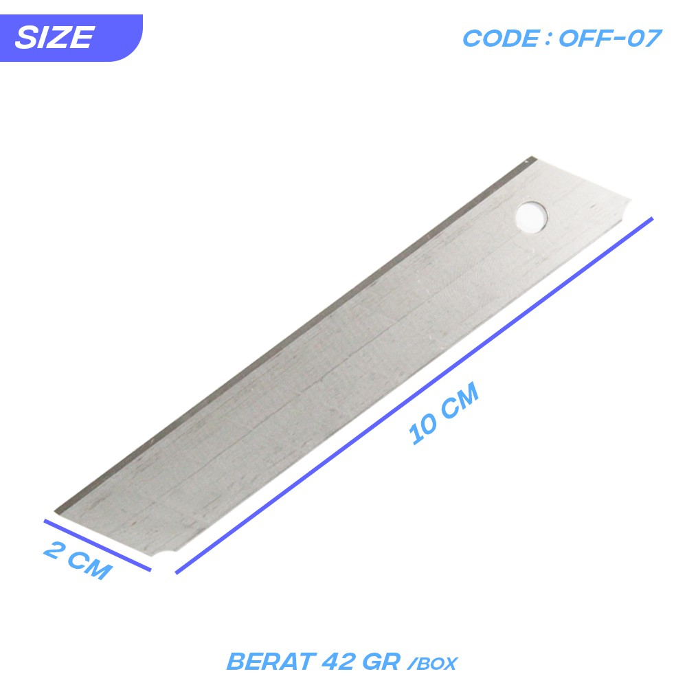 KENKO ALAT KANTOR ISI CUTTER BESAR 5PCS PEMOTONG KERTAS REFIL SPARE BLADE L-150 - OFF-07