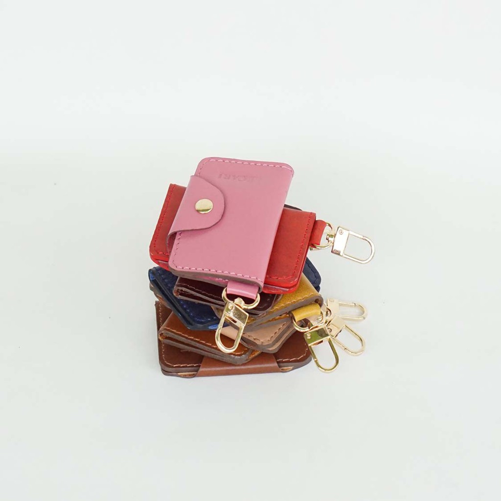 Dompet STNK Gantungan kunci keyholder STNK kulit asli