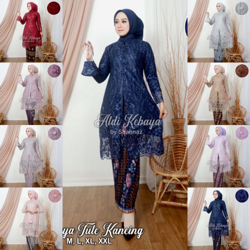 KEBAYA ORIGINAL//KEBAYA MODERN//KEBAYA TULLE KANCING BUSUI//By ALDI KEBAYA