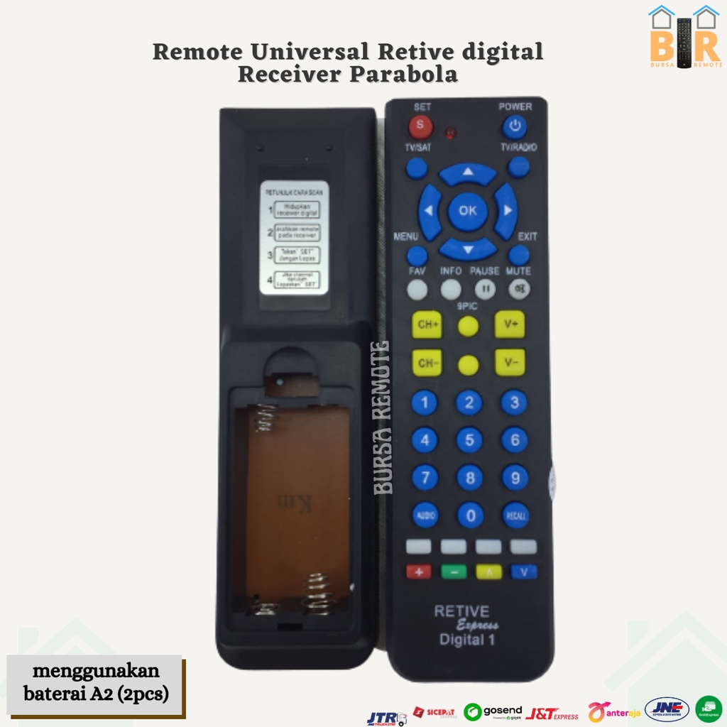 Remote Universal DIGITAL RECEIVER PARABOLA RETIVE EXPRESS