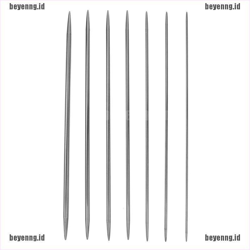 Bey 35pcs Jarum Rajut Lurus Bahan Stainless Steel Panjang 20cm