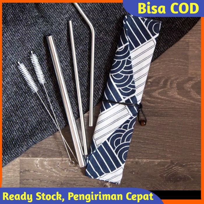 

Sedotan Stainless 6 In 1 Stainless Straw Japan Pouch Sedotan Minuman Stainless Steel Set Murah M36