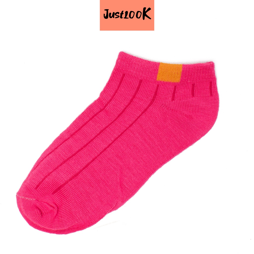 JustLook Kaos Kaki Polos 6 Garis Unisex Fashion Wanita Pria Kaos Kaki Import Murah-8