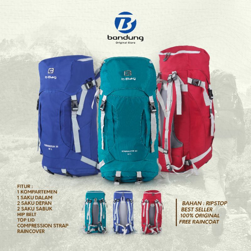 New Arrival - Tas Gunung Carrier 60 Liter Pria Wanita Keril Punggung Premium Bahan Ripstop