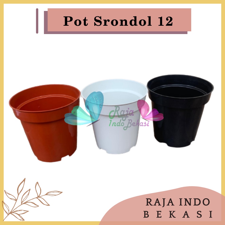 Pot Tinggi Srondol 12 Putih Hitam Merah BataTerracota Coklat - Pot Tinggi Usa Eiffel Effiel 18 20 25 Lusinan Pot Tinggi Tirus 15 18 20 30 35 40 50 Cm Paket murah isi 1 lusin pot bunga plastik lusinan pot tanaman Pot Bibit Besar Mini Kecil Pot Srondol