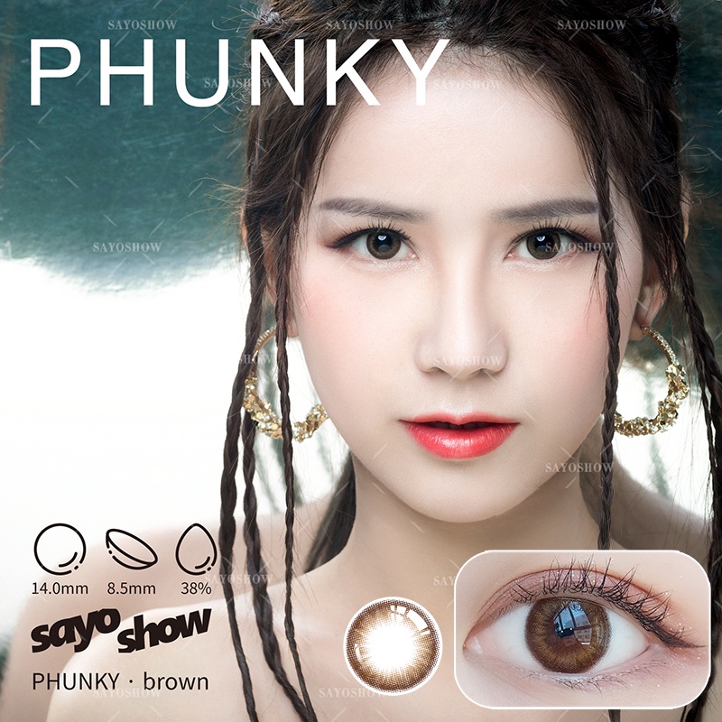 SAYOSHOW - Softlens PHUNKY Normal, Minus 1.00 S/D 8.00 (14 mm)