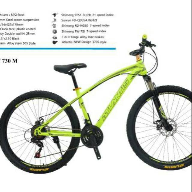 PromoNew MTB Atlantis 27,5" type 730 Bonus Botol Minum
