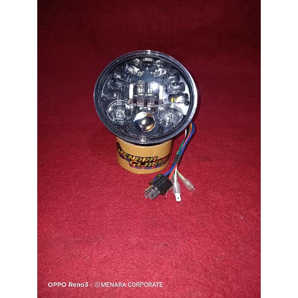 DAYMAKER 16 LED 5.75 INCH IMPORT LAMPU DAYMAKER ORIGINAL 5.75 INCHI 75 WATT HIGH QUALITY IMPORT