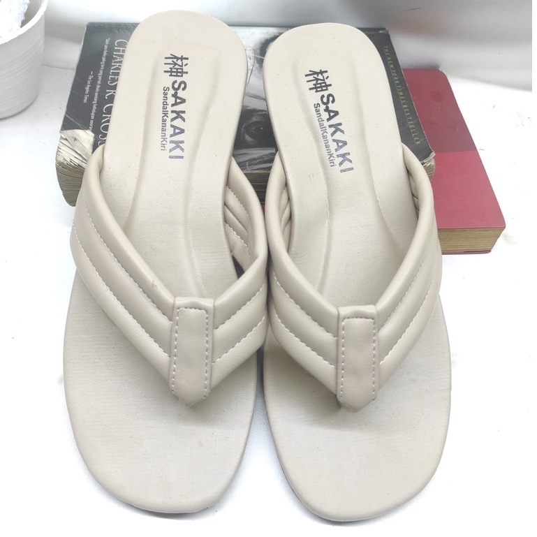 RAMADHAN SALE - Sandal Jepit Korea Sendal Wanita Flat Sol Karet Terbaru Sendal Teplek Nyaman - 937